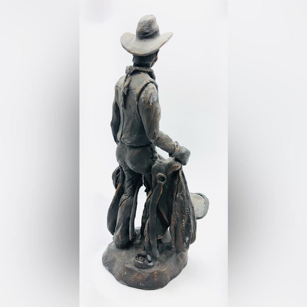Vintage Tim Jackson Sculpture Cowboy Figure Western Figurine Collectible Decor - Picture 4 of 16